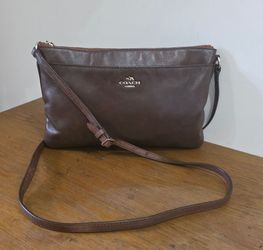 Coach Brown soft leather Crossbody bag