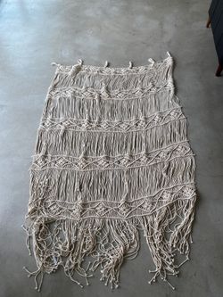 Macrame curtain