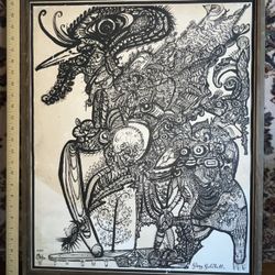 Vintage Haight Ashbury 1960's GARY GOLDHILL PSYCHEDELIC Birds