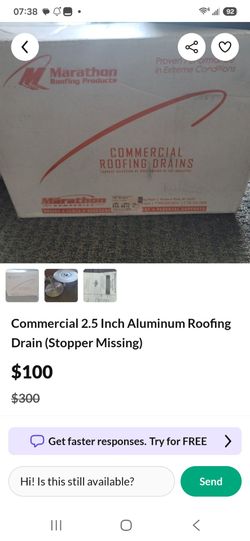Commercial roofing drains