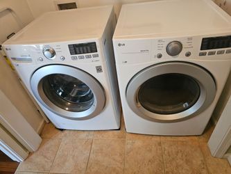LG Front-Load Washer & Matching Electric Dryer Set