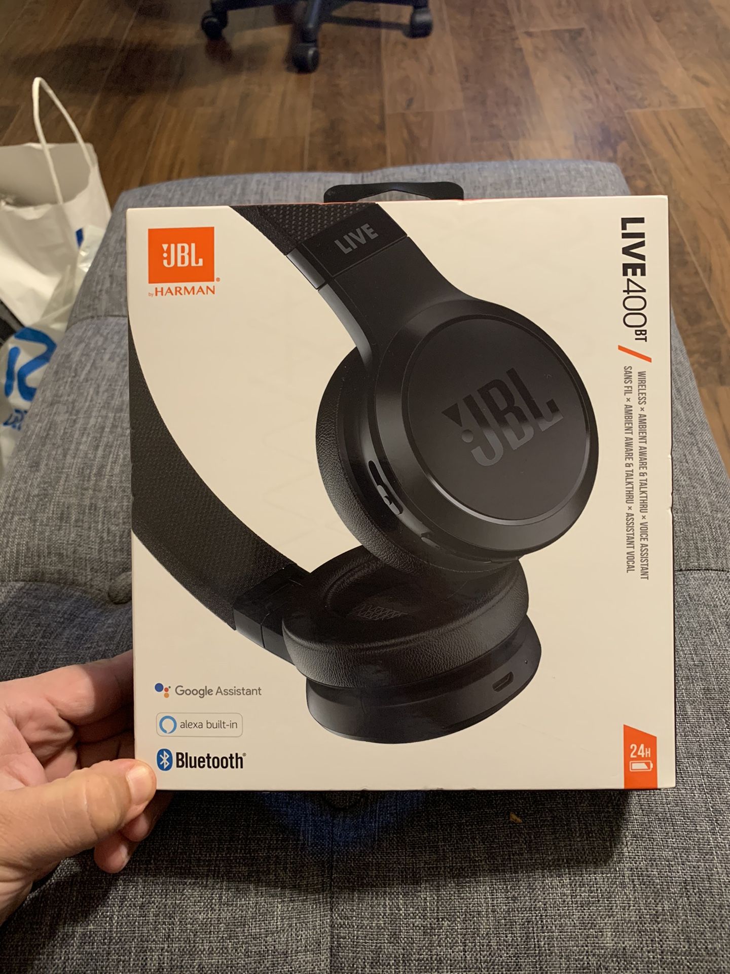JBL Live 400BT Black Wireless Headphones