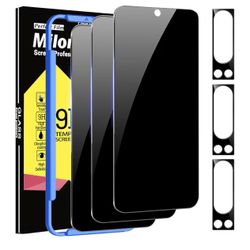 Milomdoi 3 Pack Privacy Screen Protector for Google Pixel 8 Pro with 3 Pack Tempered Glass Camera Lens Protector, Ultra 9H Accessories, Case Friendly,