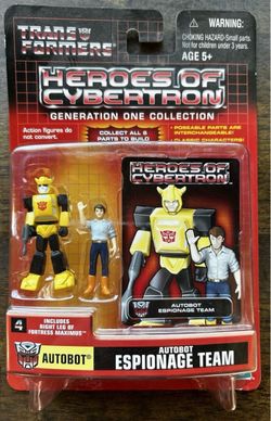 Transformers Heroes of Cybertron Autobot Espionage Team G1 Collection New Sealed
