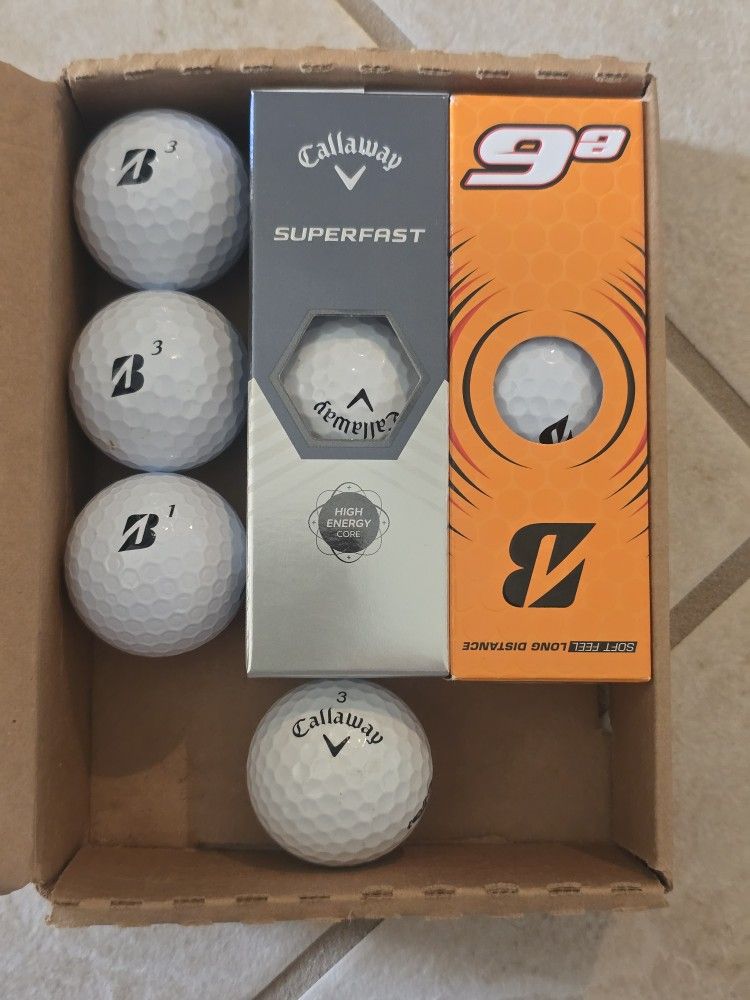 Bridgestone and Callaway Golf Balls Assortment