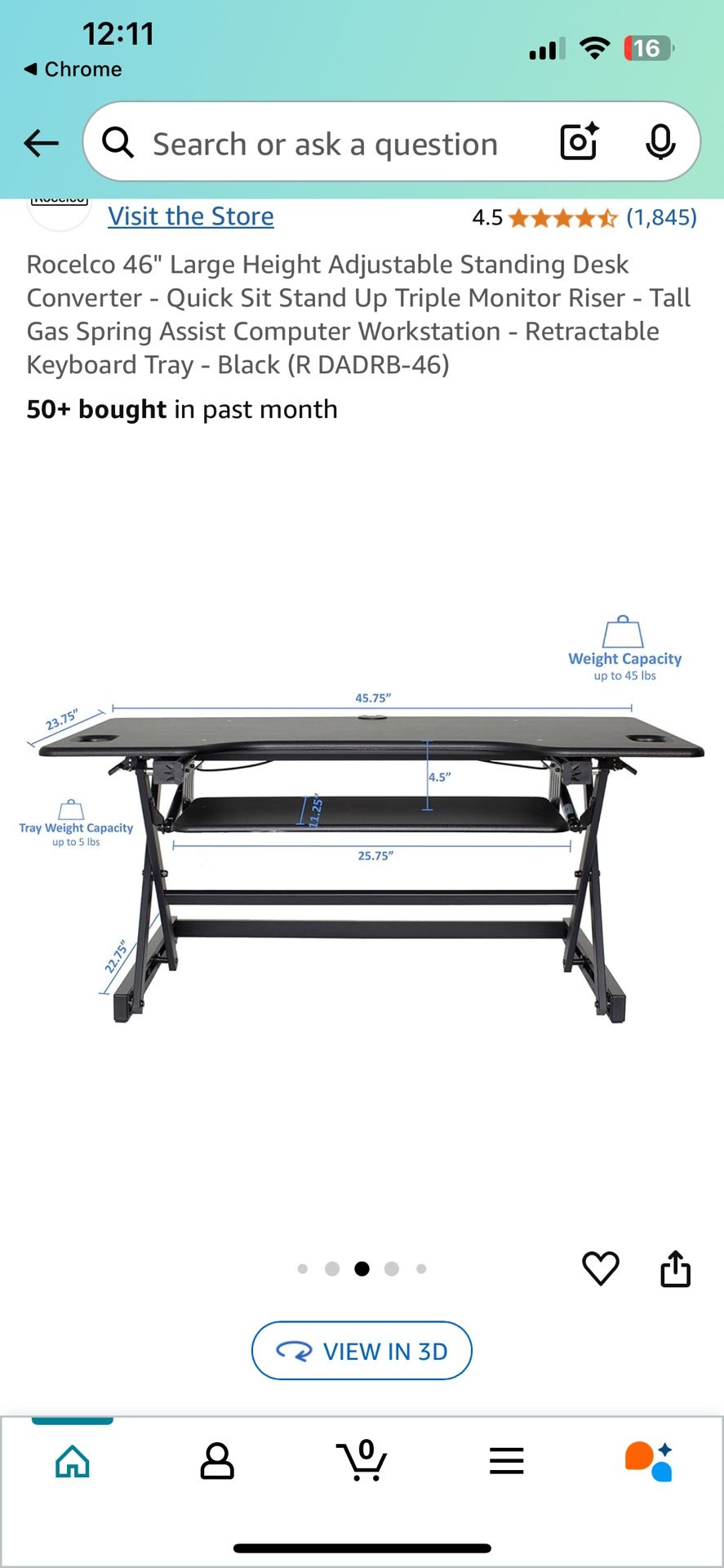 Adjustable Standing Desk Converter