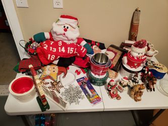 Large variety of Christmas decorations
