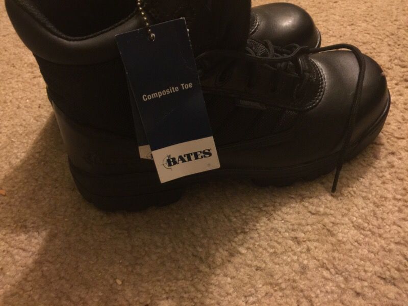 Size 9 work boots all black composite toe never worn