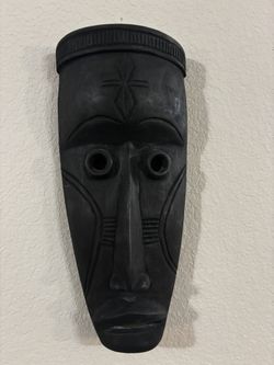 Wooden African Tribal Mask Made In Liberia