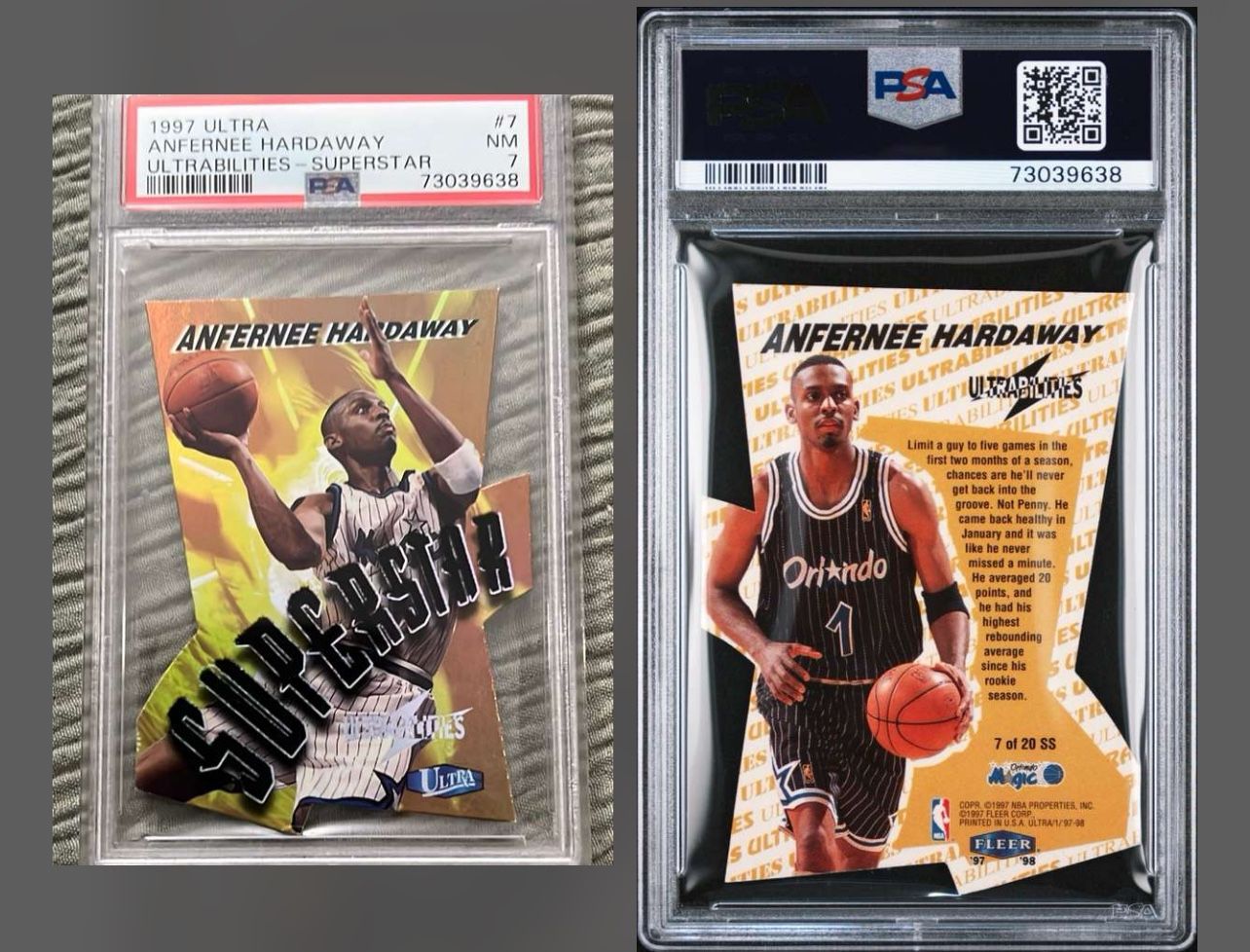 1997 ultrabilities Superstar Anfernee Hardaway