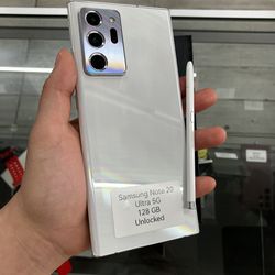Like new Samsung note 20 ultra unlocked cash or $10 down