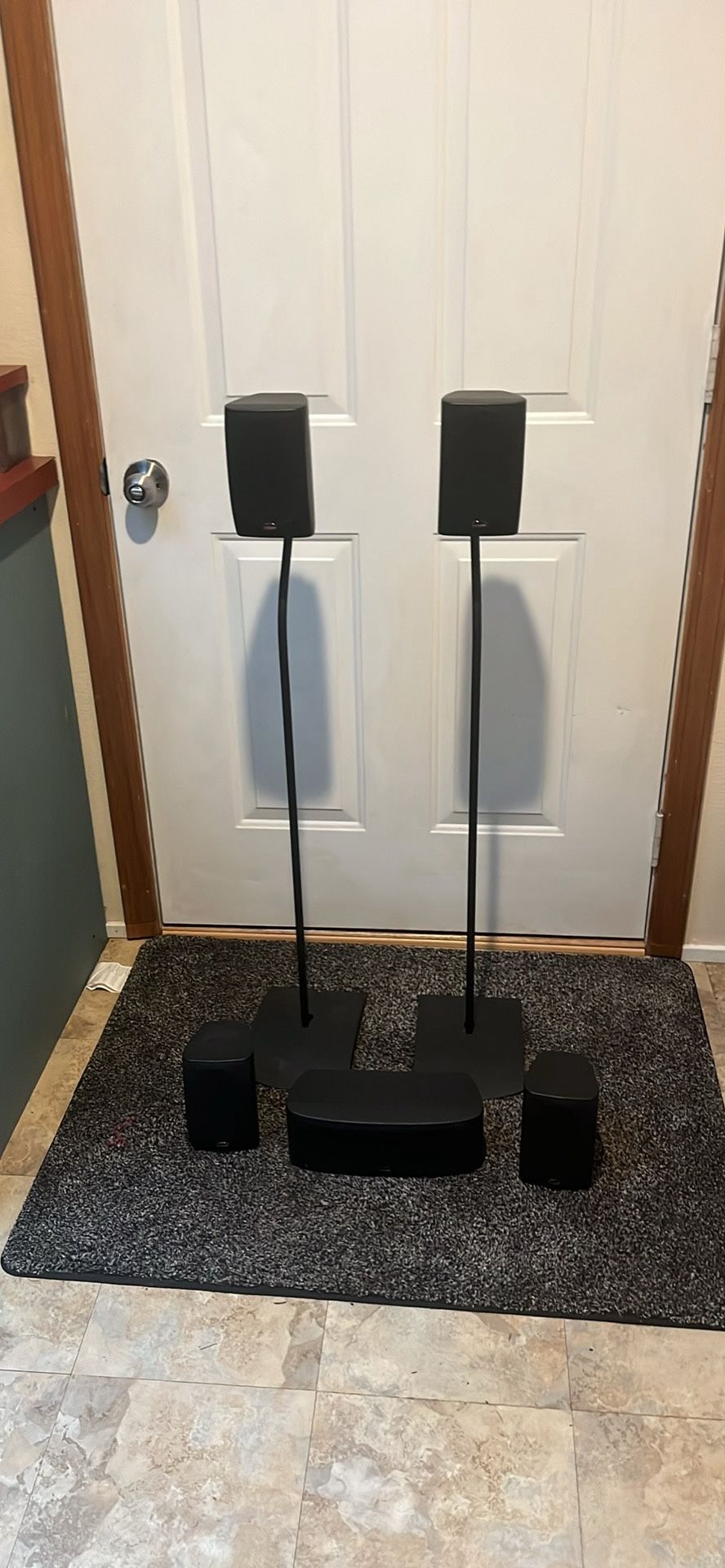 Polk Satellite Speakers With Bose Stands