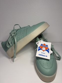 Adidas Rivalry Lux Low Shoes Mens 9 Womens 10 Hazy Green White IF7185 New No Box