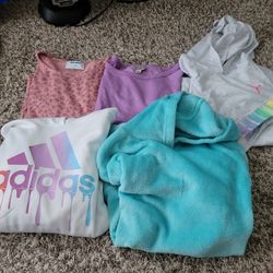 Kids 10/12 Hoodies And Warm Shirts
