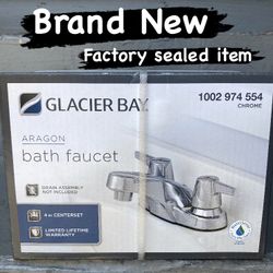 Glacier Bay Aragon Bath Faucet.   See Photos For Additional Information 