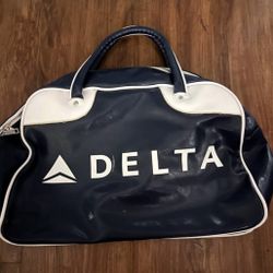 Vintage Delta Airlines 75th Anniversary Zac Posen Designer Carry-On Travel Bag