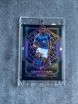 2019-20 Panini Obsidian Soccer - Moise Kean RC Rookie Card #/65 Italy