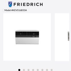 Friedrich K hl Inverter 16,000 BTU 230V Smart Window/Wall Air Conditioner with Electric Heat