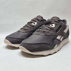 Reebok Classic Nylon Sneaker Women's 8 B(M) Lifestyle Shoes Almost Grey/Pale Pink