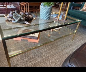Glass coffee table