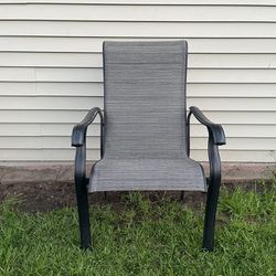 Black Aluminum Patio Chair