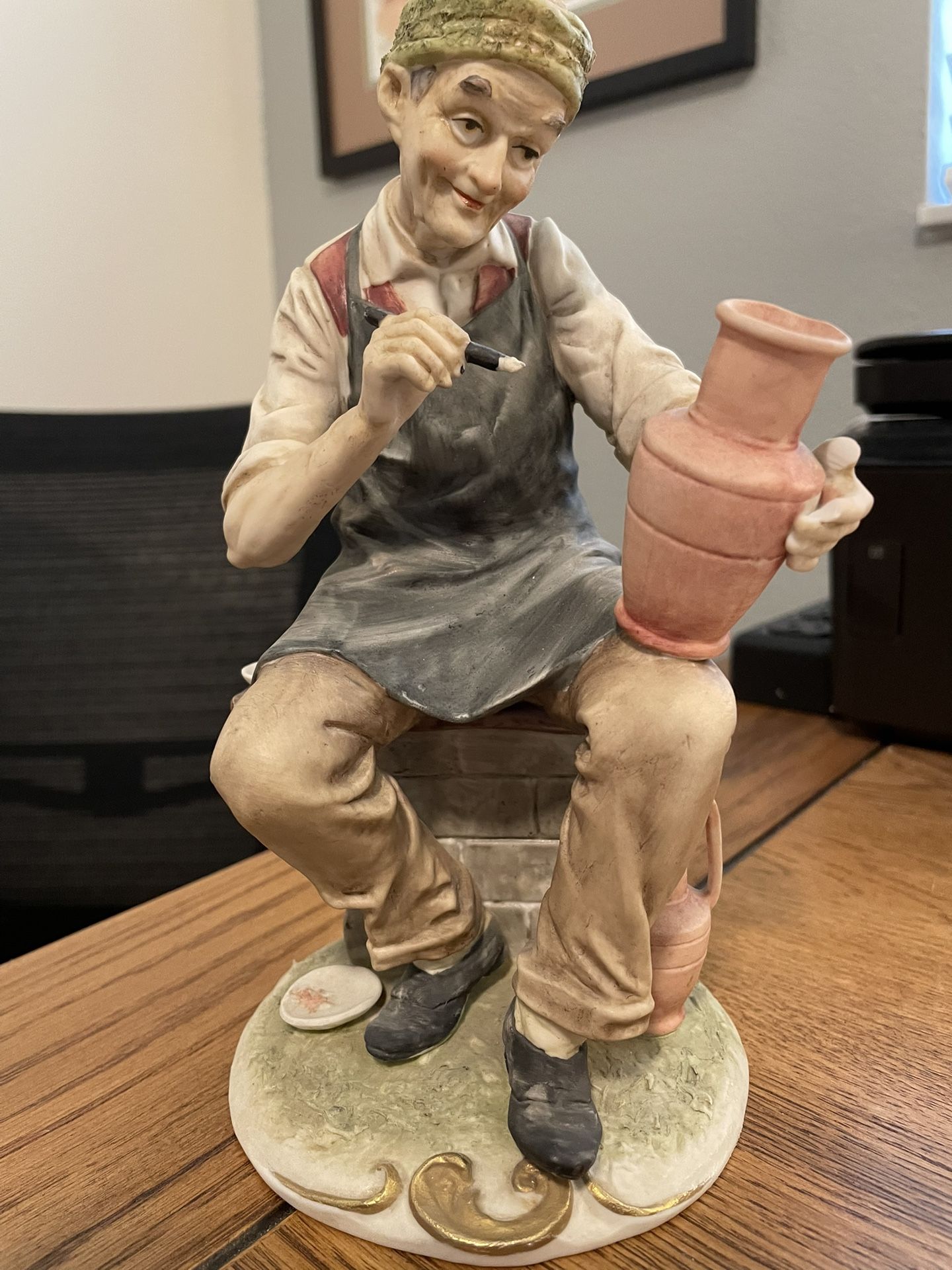 Porcelain Figurine. Approx 8.25" Tall. Purchased In Italy In 1966. Excellent Condition