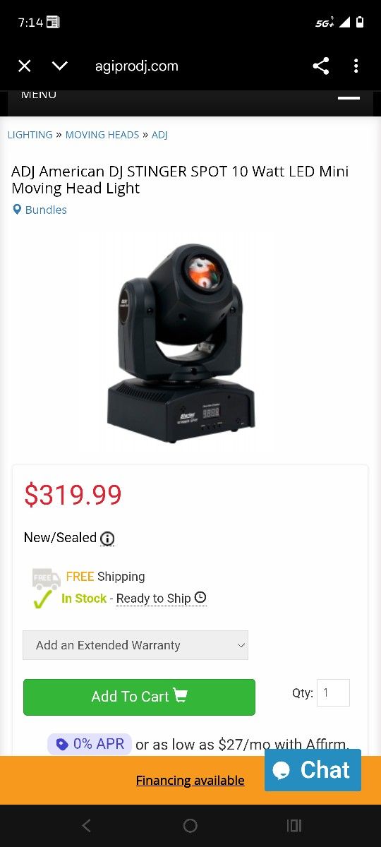 Started Stinger Spotlight