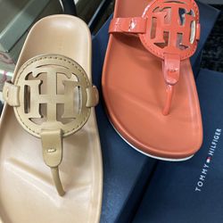 Women Tommy Hilfiger sandals all sizes let me know what size. 6to 9 6.5 and 9.5