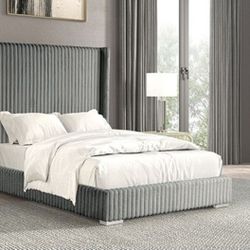 Brand New Grey Queen Bed Frame (Available In Eastern King)