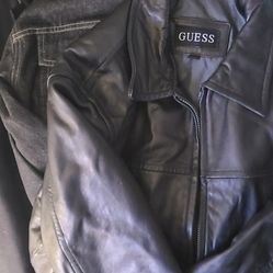 Guess  Leather & Jean Jackets &  Banana Republic Jacket( 3 For $65.00)