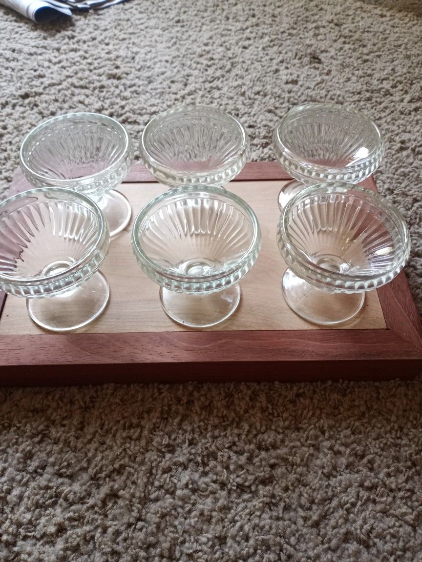 Vintage Sorbet Glasses Set Of 6