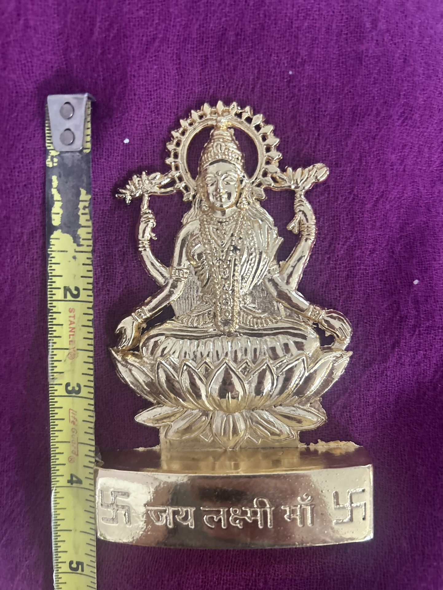 Beautiful Gold goddess Lakshmi From India 