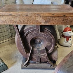 Antique Industrial  Forge Blower Table