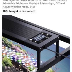 Seaoura 24/7 LED Aquarium Light For 48-54” Fish Tank 