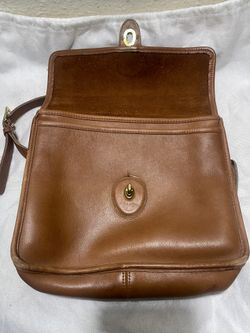Coach Vintage Willis Leather Bag Brown Messenger Handbag Purse