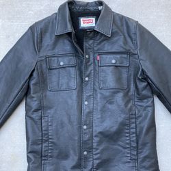 Levi’s Leather Jacket Sherpa Lined 