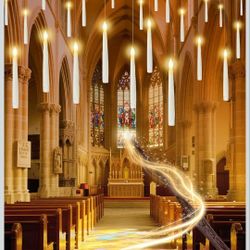 Brand New Halloween Decorations - 32pcs Floating Candles with Wand Magic Hanging Candles, Flameless Warm Light Flickering Battery Operated Candles, Fl