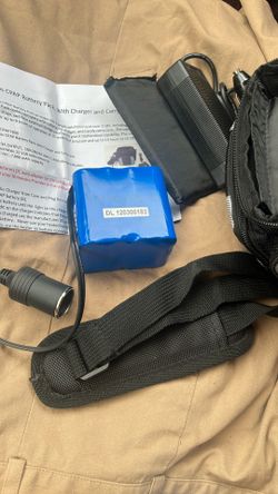Battery Pack With CPAP C-pap Carrier Case 7800 mAh NEW