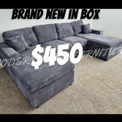 Brand New In Box Double Chaise Sectional 