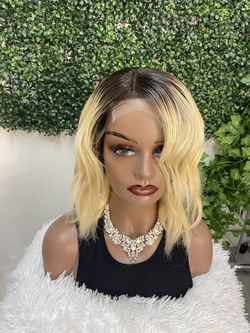Ombré Blonde Bob Wig