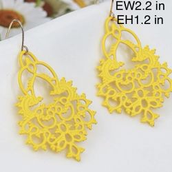 $7 Ea Different Color New Elegant Filigree Earrings 