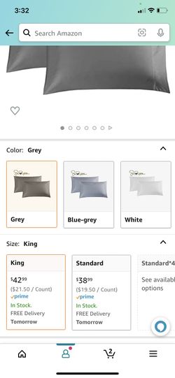 ELINEN 100% Supima Cotton 600 Thread Count King Pillowcase Set of 2, Luxury Hotel Pillow Cases,Soft & Silky Sateen Weave, Premium Quality Stardand Pil