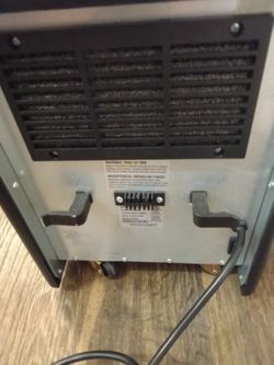 Portable heater on wheels