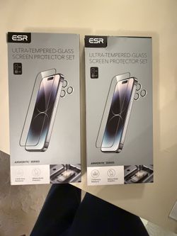 ESR Ultra-Tempered-Glass Screen Protector Set (2) iPhone 15 Pro Max