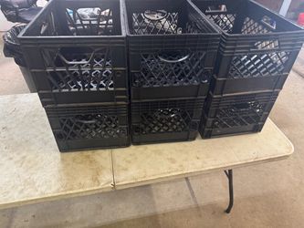 Double sized milk crates. $10/each