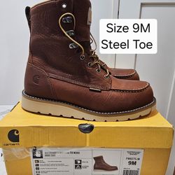 Carhartt Steel Toe Work Boots Size 9