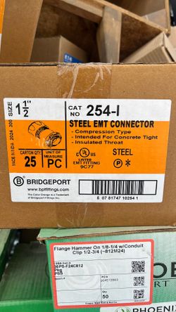 Steel emt connector