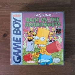 The Simpsons: Bart vs. the Juggernauts (Nintendo Game Boy, 1992) CIB & Tested!