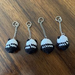 Hand Made Panda Key Chain 