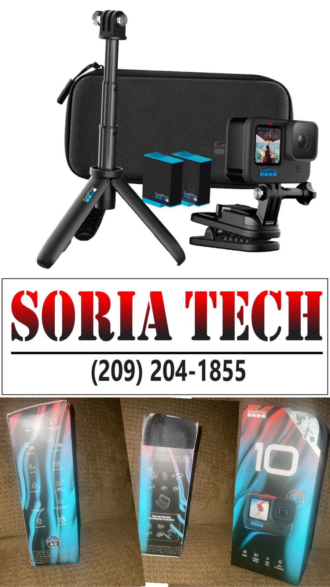GoPro HERO10 5.3K UHD Action Camera Special Bundle 